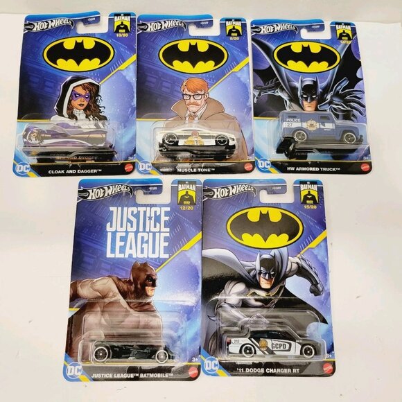 5 Set Hot Wheels 2024 DC Batman 85 Years 11/20 15/20 HDG89 Lot - Picture 1 of 6